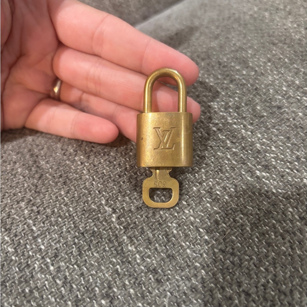 #305 Louis Vuitton Gold Lock and Key